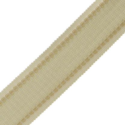 1.6" Lancaster Ribbed Border Trim by Samuel & Sons in Cream
