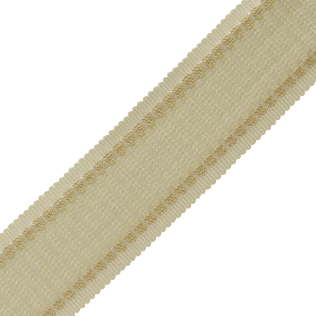 1.6" Lancaster Ribbed Border Trim by Samuel & Sons in Cream