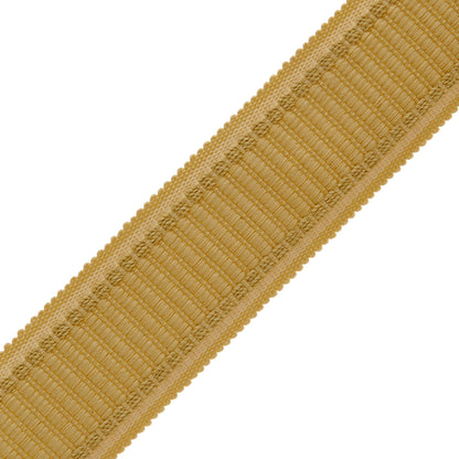 1.6" Lancaster Ribbed Border Trim by Samuel & Sons in Cornsilk