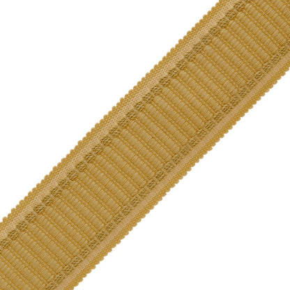 1.6" Lancaster Ribbed Border Trim by Samuel & Sons in Cornsilk