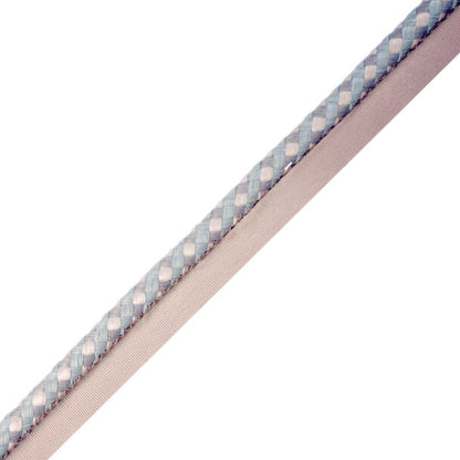 3/8" Lancaster Cord With Tape Trim by Samuel & Sons in Aqua