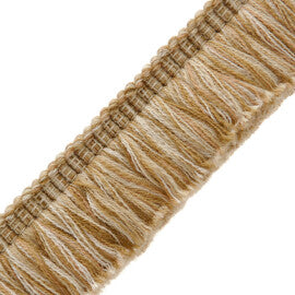 Paddington Wool Brush Fringe Trim by Samuel & Sons in Buckskin