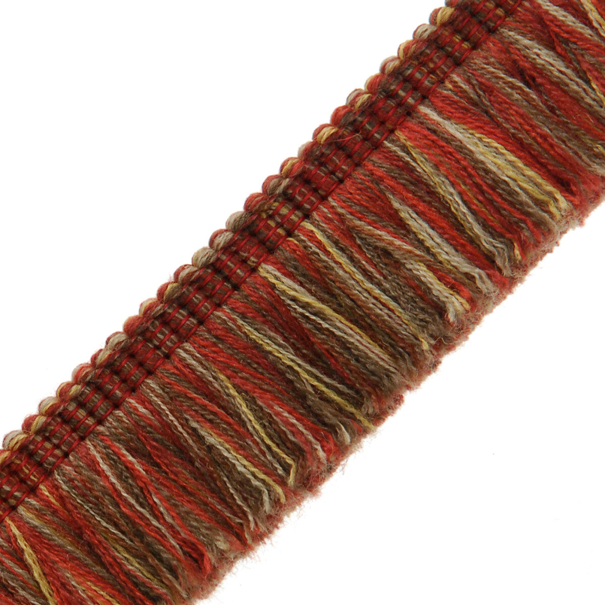 Paddington Wool Brush Fringe Trim by Samuel & Sons in Scottish Plaid