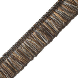 Paddington Wool Brush Fringe Trim by Samuel & Sons in Flannel Gray
