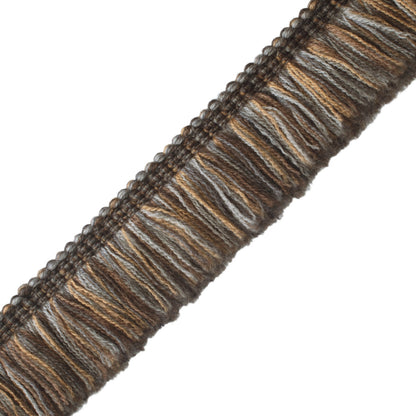 Paddington Wool Brush Fringe Trim by Samuel & Sons in Flannel Gray