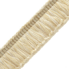 Paddington Wool Brush Fringe Trim by Samuel & Sons in Angora