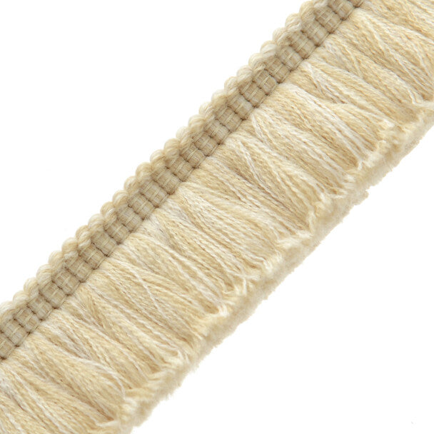 Paddington Wool Brush Fringe Trim by Samuel & Sons in Angora