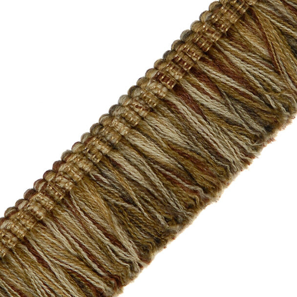 Paddington Wool Brush Fringe Trim by Samuel & Sons in Pecan