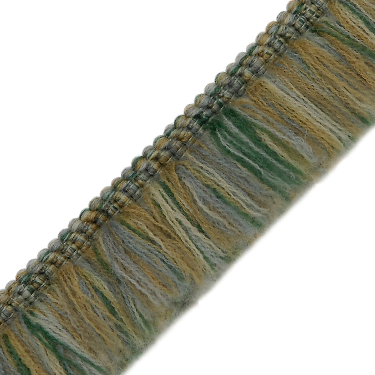 Paddington Wool Brush Fringe Trim by Samuel & Sons in Lagoon