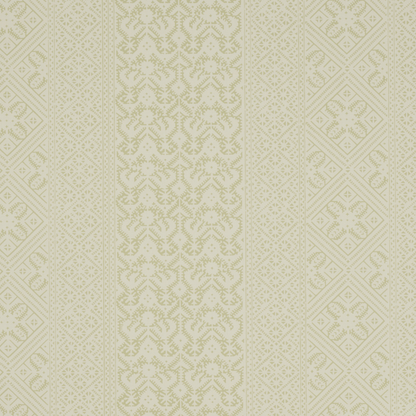 Ottoman Stripe Wallpaper by George Spencer Designs in Willow