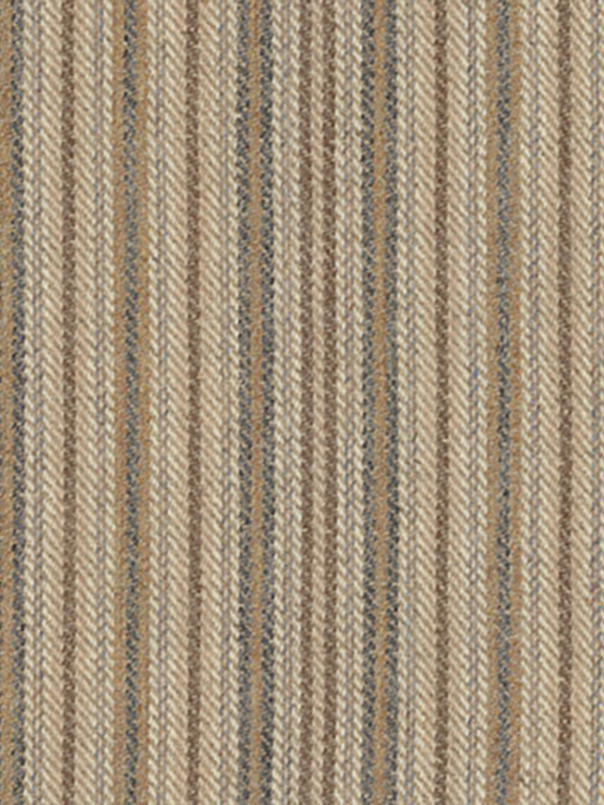 Nancy Stripe Fabric by Holland & Sherry in Beige