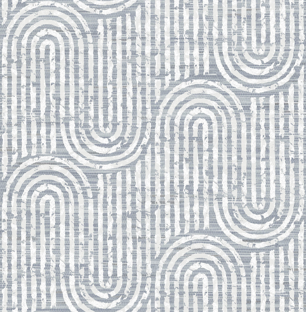 Scott Living Trippet Wallpaper - Blue, geometric in grey, green, neutral