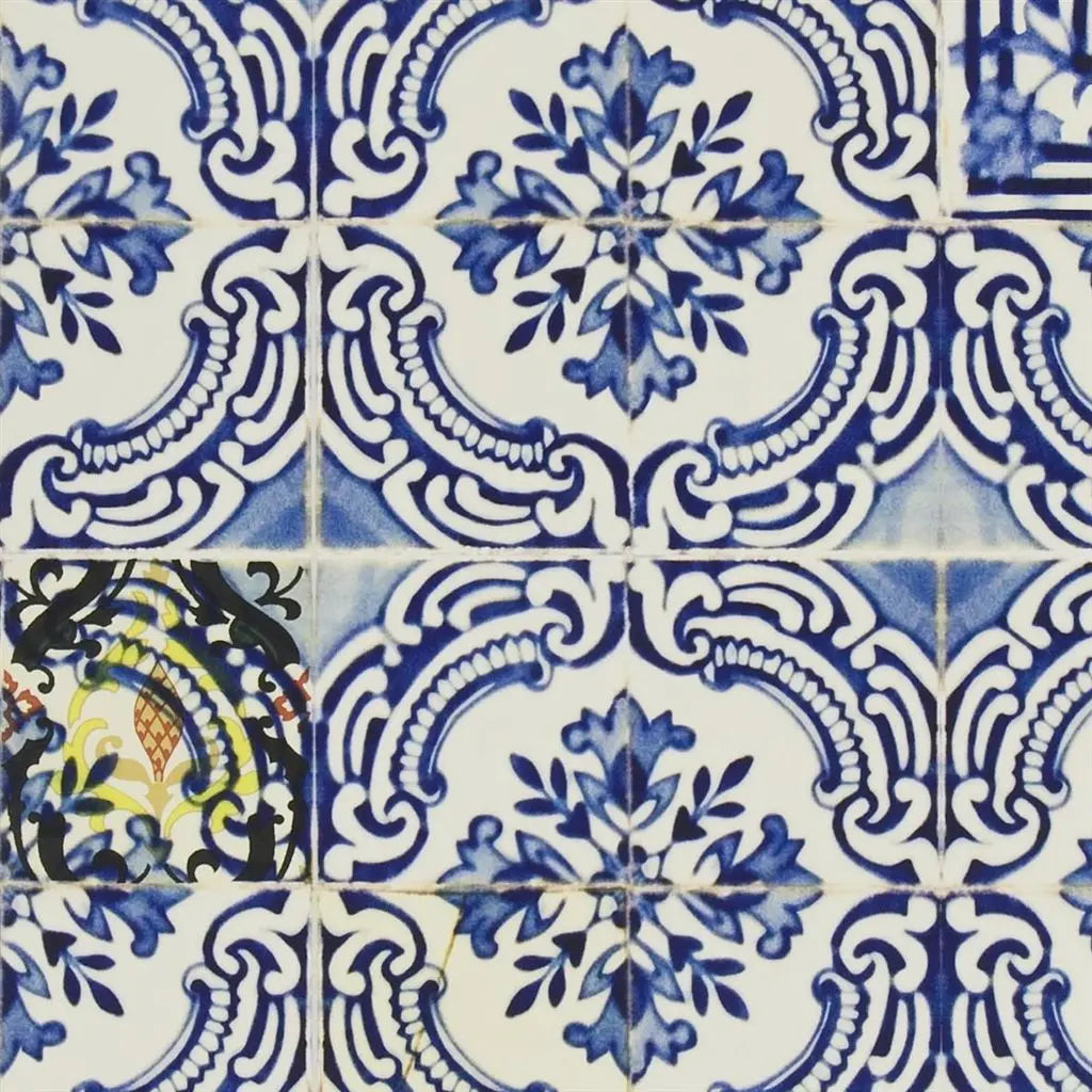 Patio Wallpaper Panel by Christian Lacroix in Cobalt