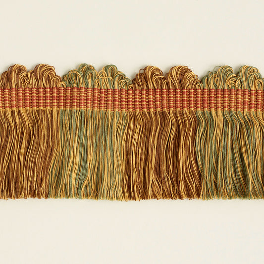 404 Fan Top Block Fringe Trim by George Spencer Designs in Melon