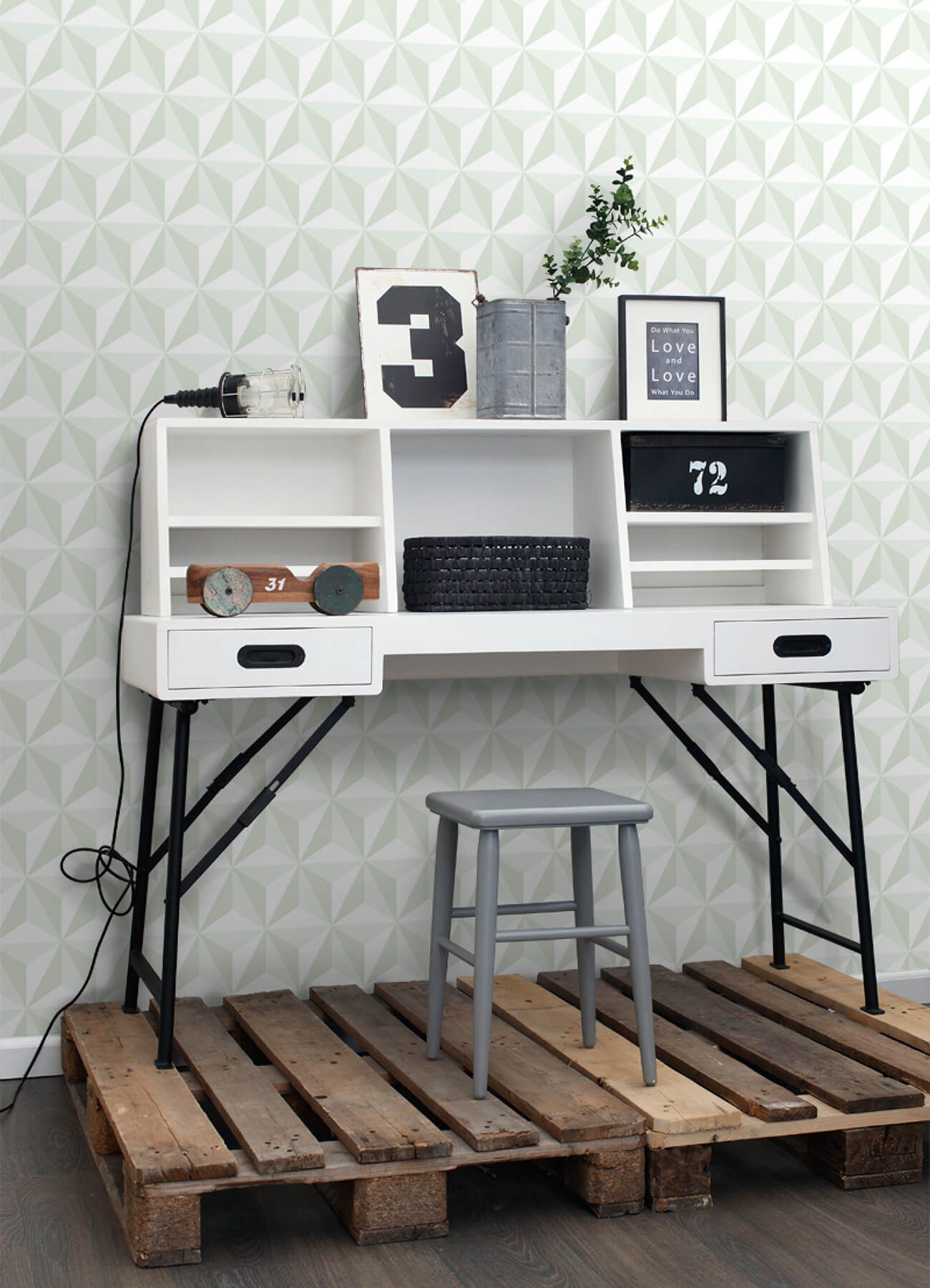 Fable Adella Geometric Wallpaper