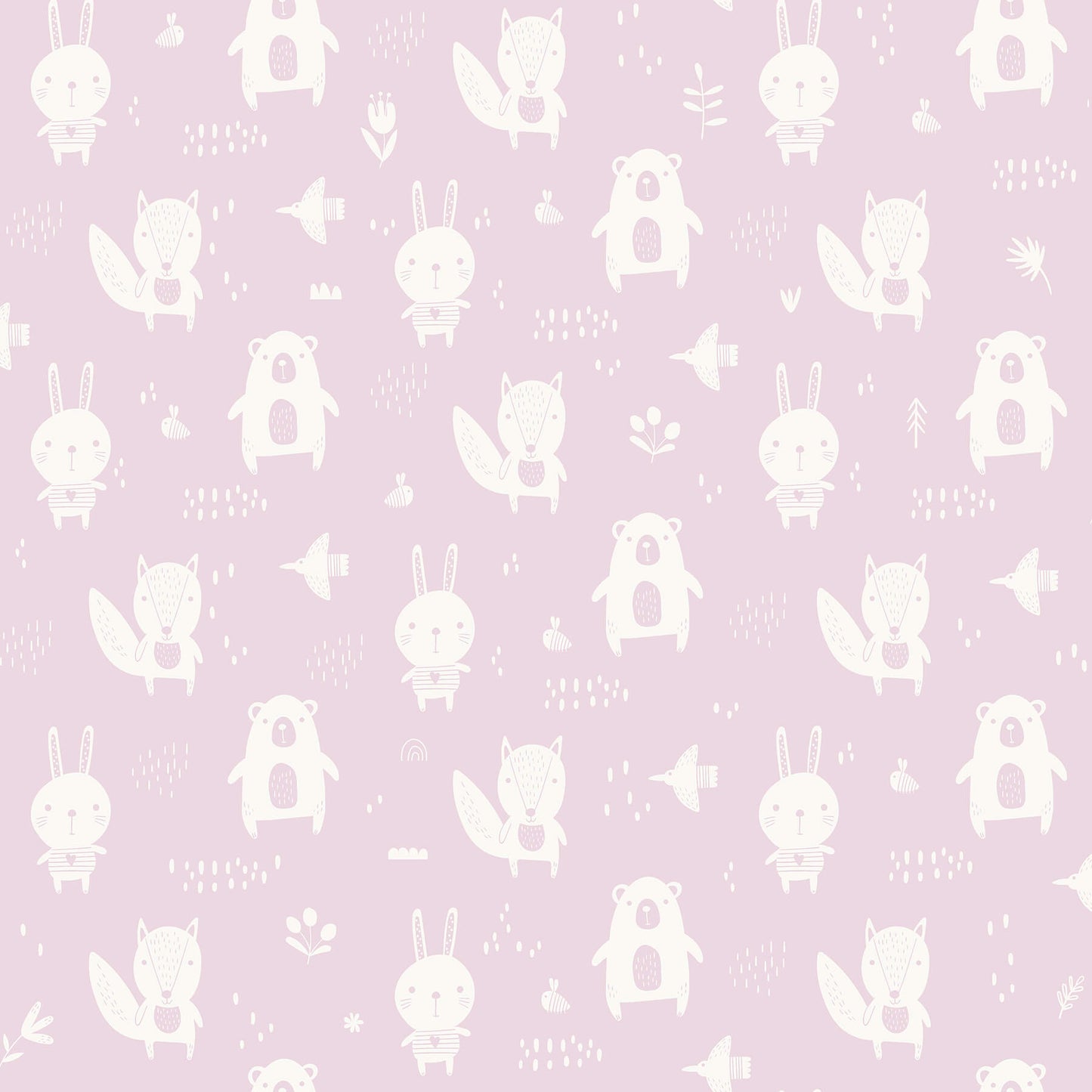 Fable Bitsy Woodland Wallpaper