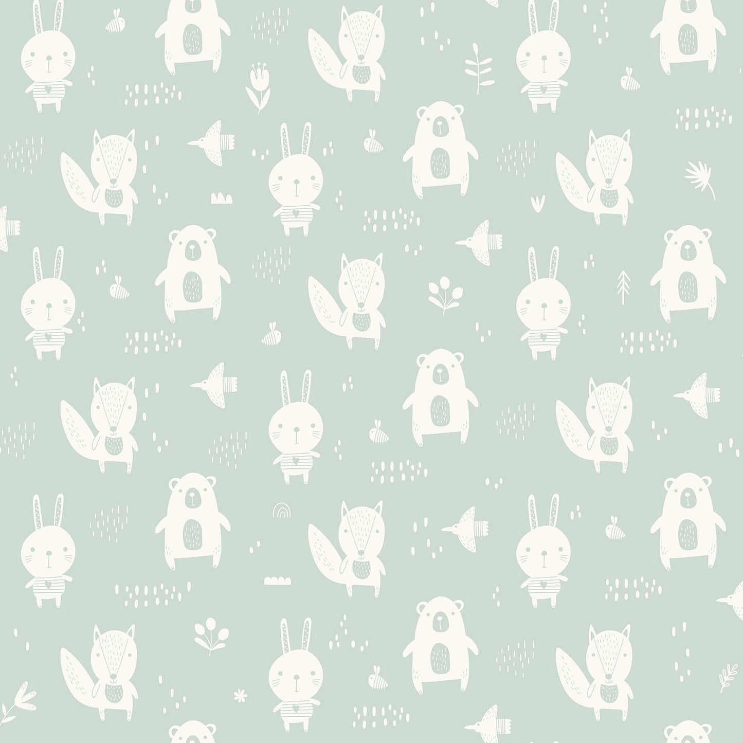 Fable Bitsy Woodland Wallpaper