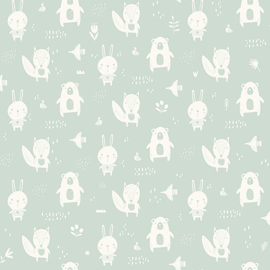 Fable Bitsy Woodland Wallpaper