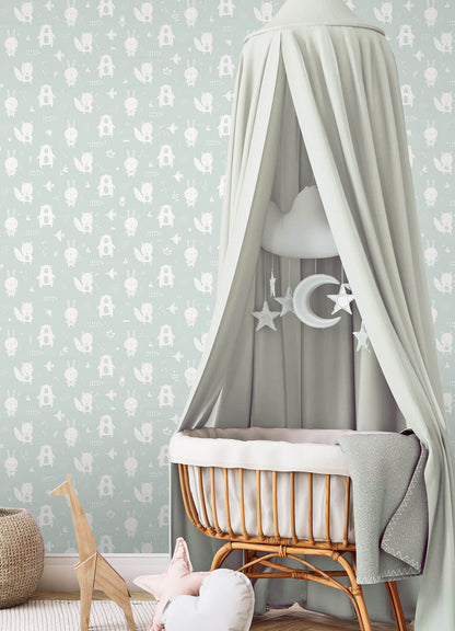 Fable Bitsy Woodland Wallpaper