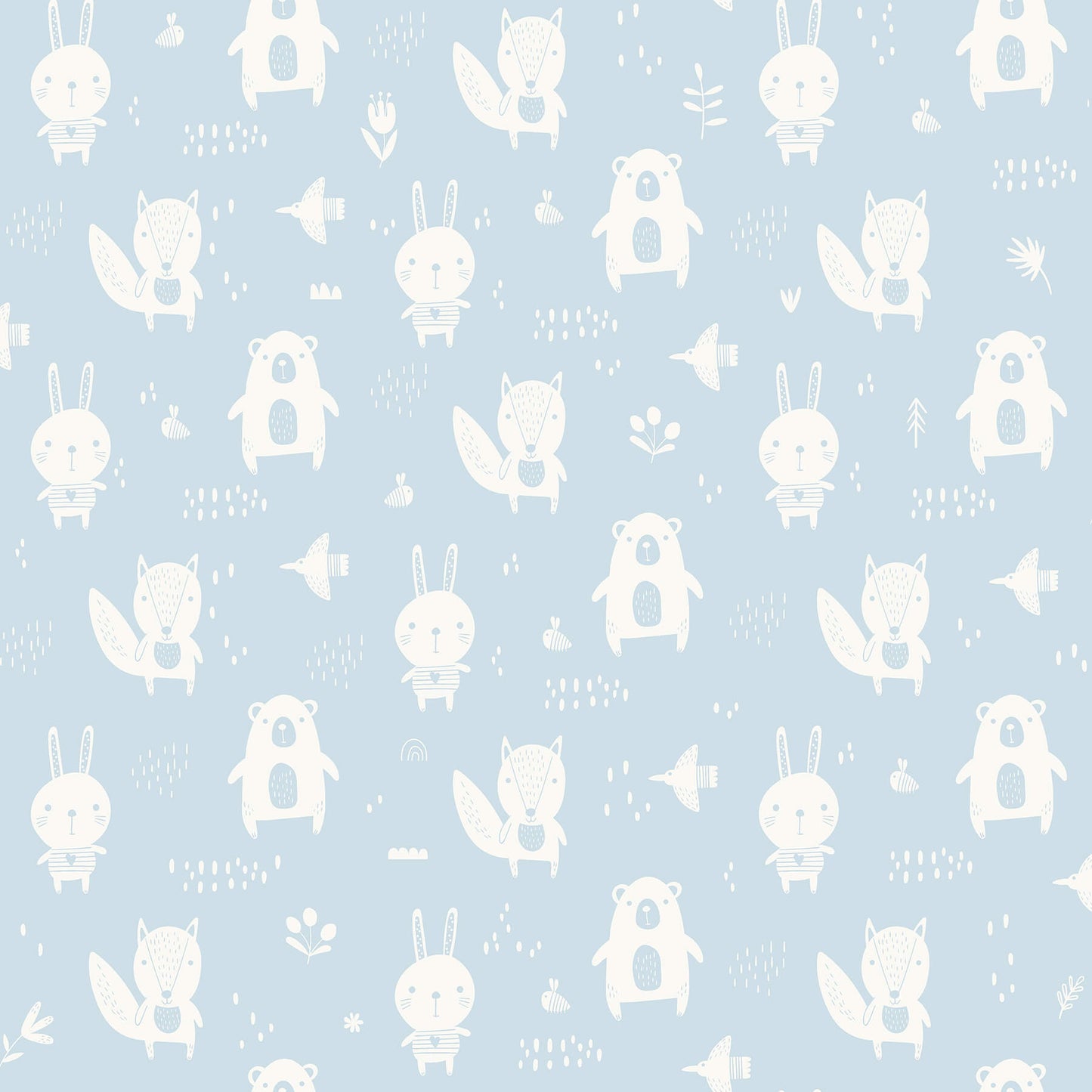 Fable Bitsy Woodland Wallpaper