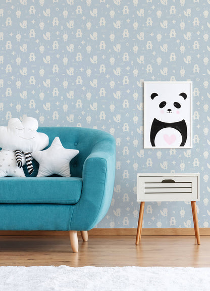 Fable Bitsy Woodland Wallpaper