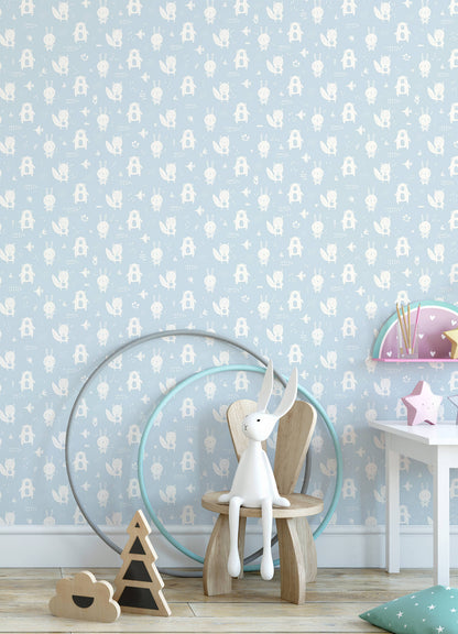 Fable Bitsy Woodland Wallpaper