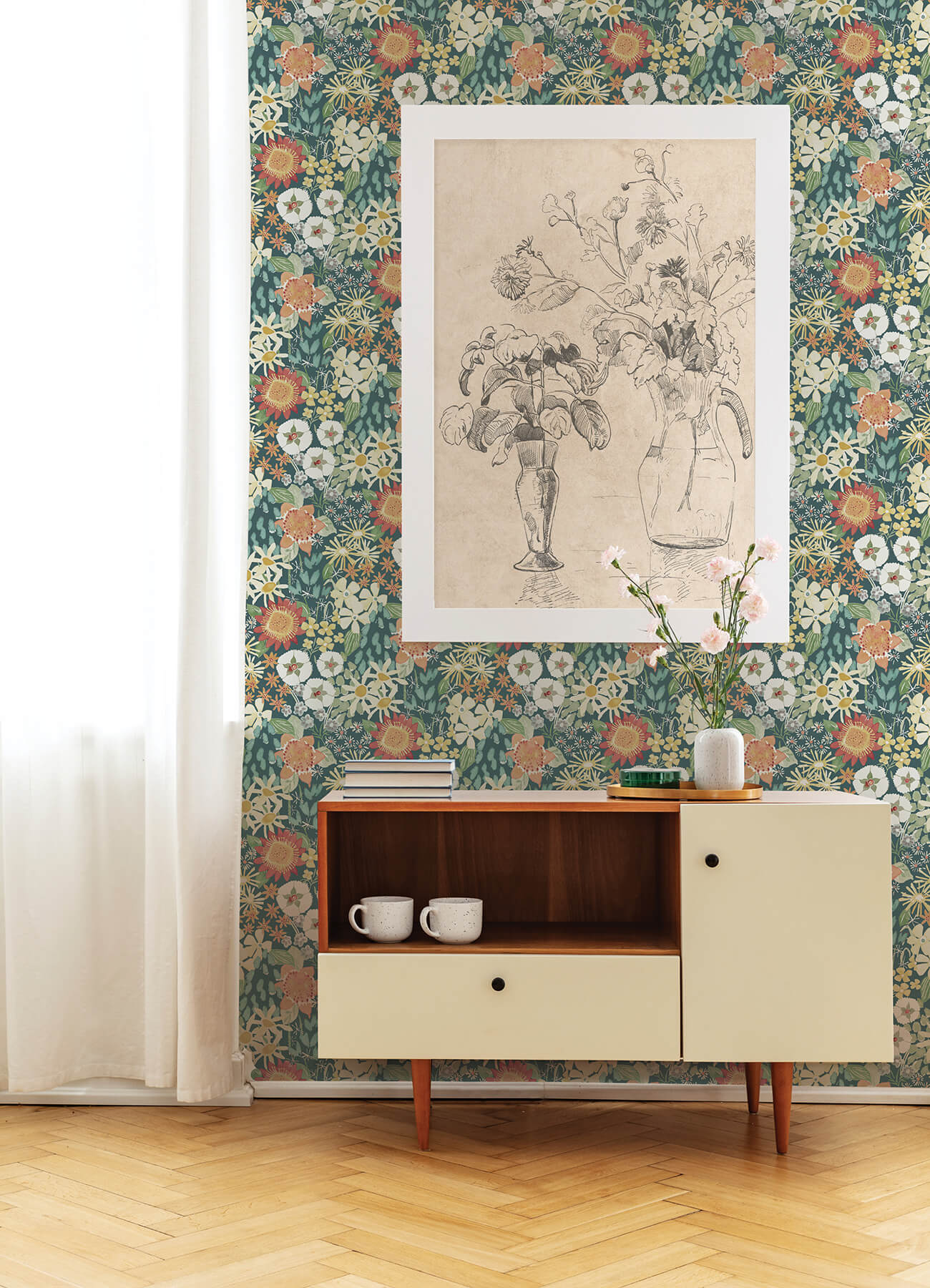 Hannah Karina Wildflower Garden Wallpaper