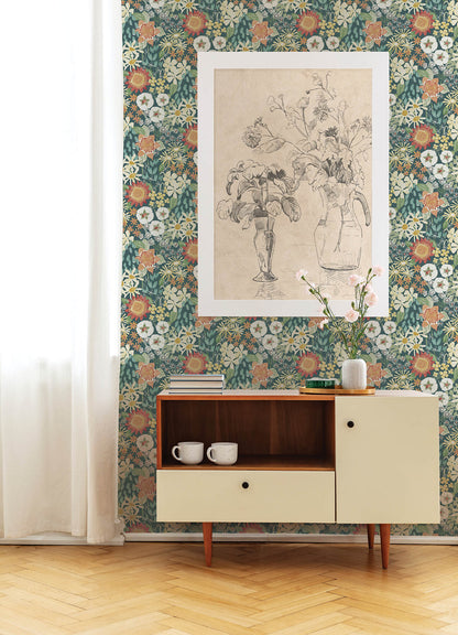 Hannah Karina Wildflower Garden Wallpaper