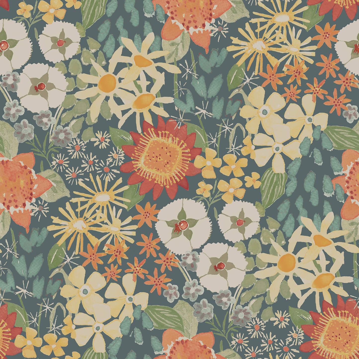 Hannah Karina Wildflower Garden Wallpaper