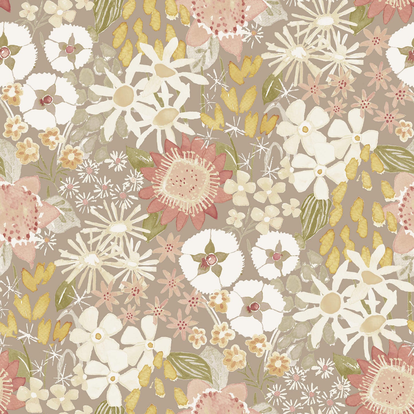 Hannah Karina Wildflower Garden Wallpaper