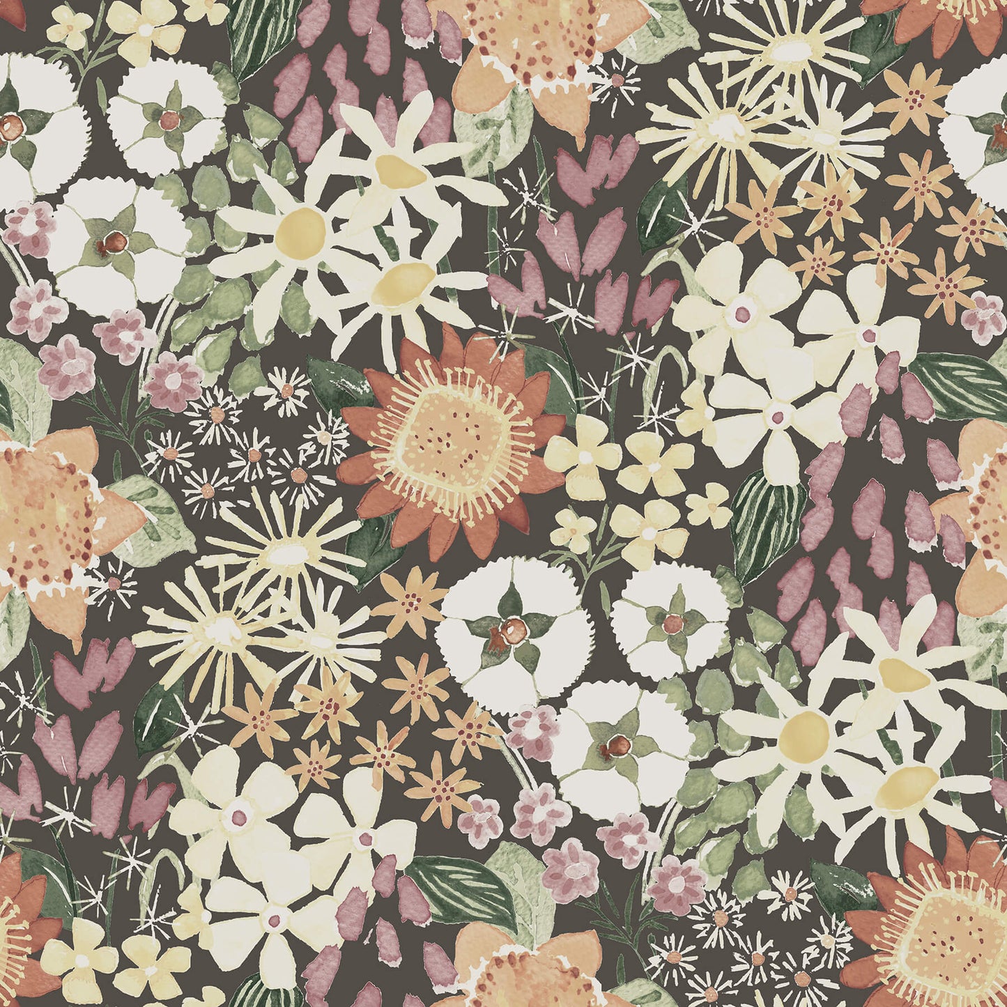 Hannah Karina Wildflower Garden Wallpaper