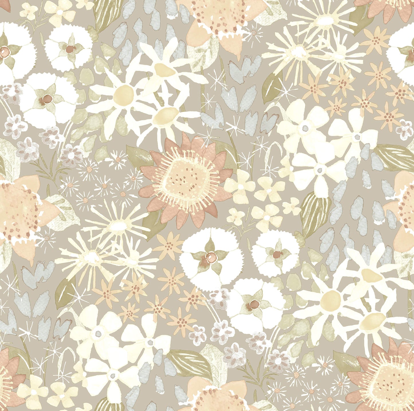 Hannah Karina Wildflower Garden Wallpaper