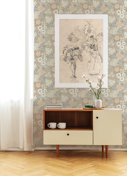 Hannah Karina Wildflower Garden Wallpaper