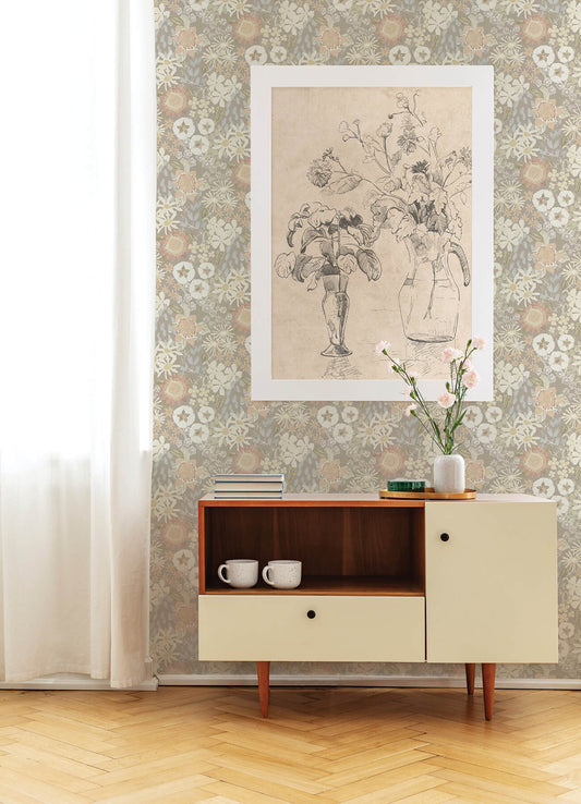 Hannah Karina Wildflower Garden Wallpaper