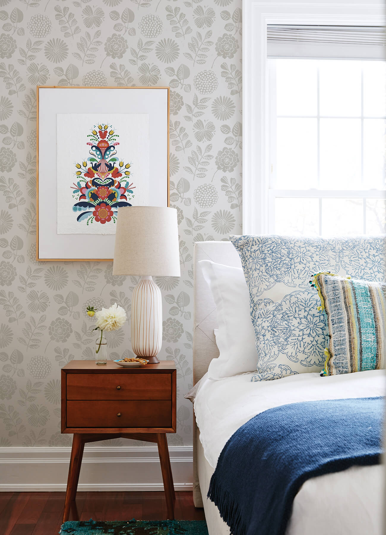 Hannah Inge Floral Print Wallpaper
