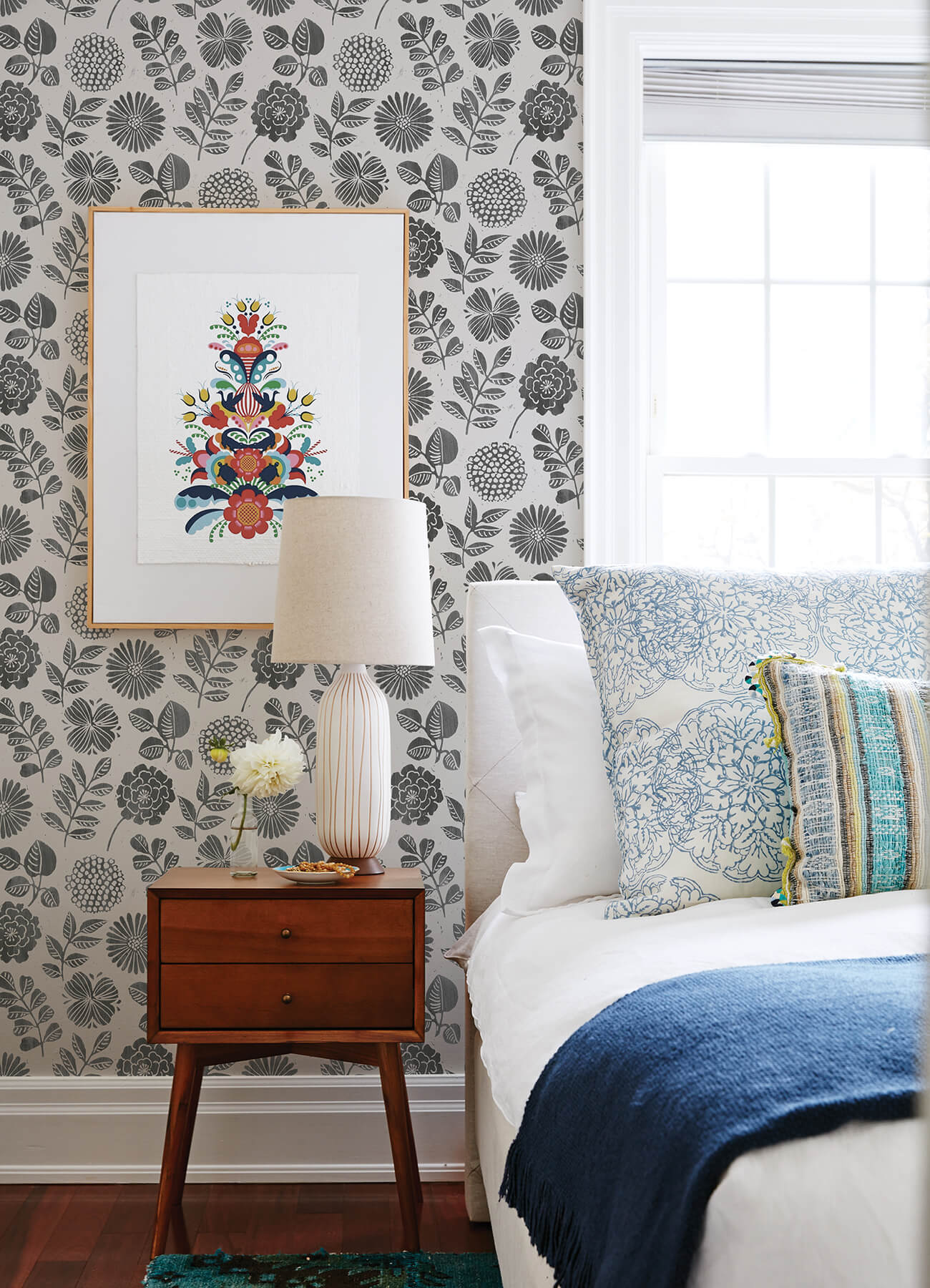 Hannah Inge Floral Print Wallpaper