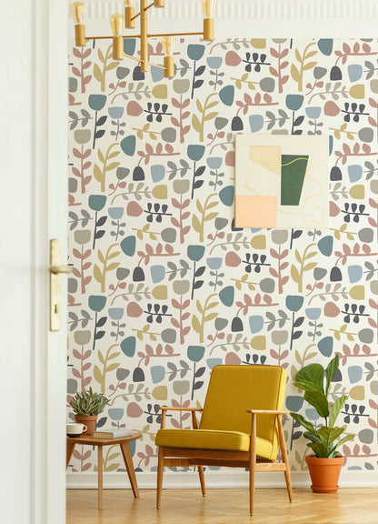 Hannah Juni Abstract Tulips Wallpaper