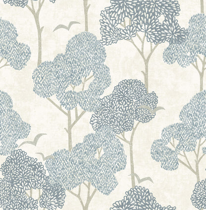 Hannah Lykke Textured Tree Wallpaper