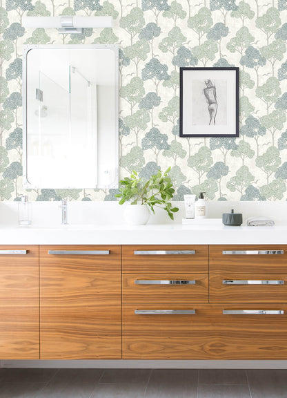 Hannah Lykke Textured Tree Wallpaper