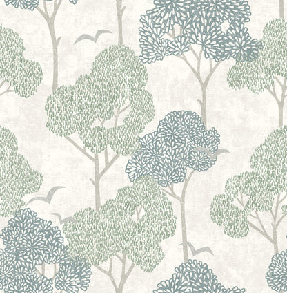 Hannah Lykke Textured Tree Wallpaper