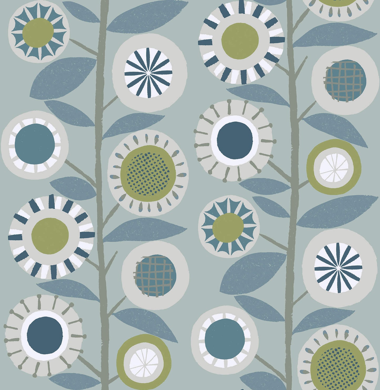 Hannah Sisu Floral Geometric Wallpaper