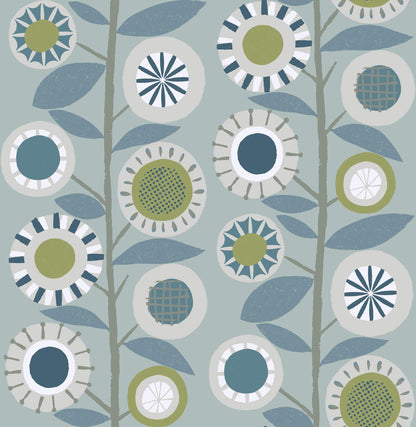 Hannah Sisu Floral Geometric Wallpaper