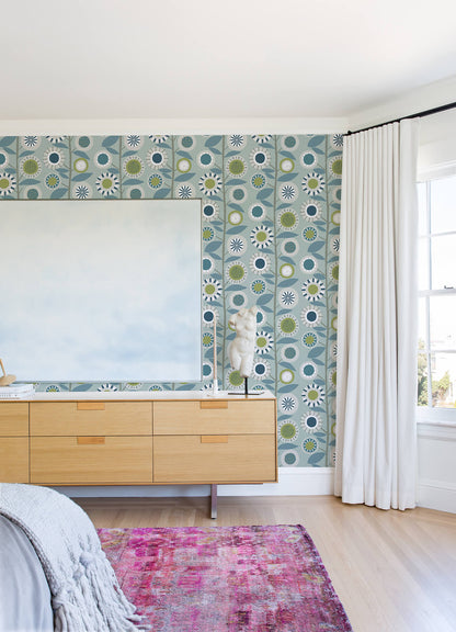 Hannah Sisu Floral Geometric Wallpaper