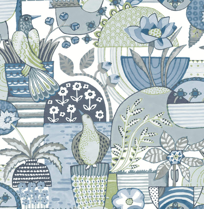 Hannah Fika Blissful Birds & Blooms Wallpaper