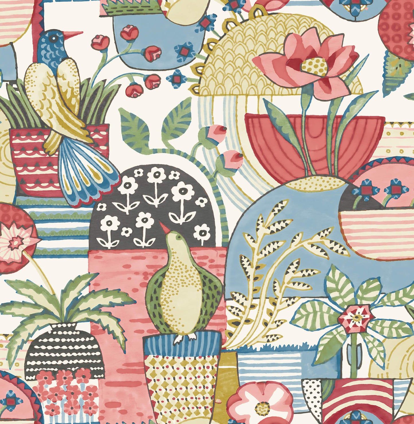 Hannah Fika Blissful Birds & Blooms Wallpaper