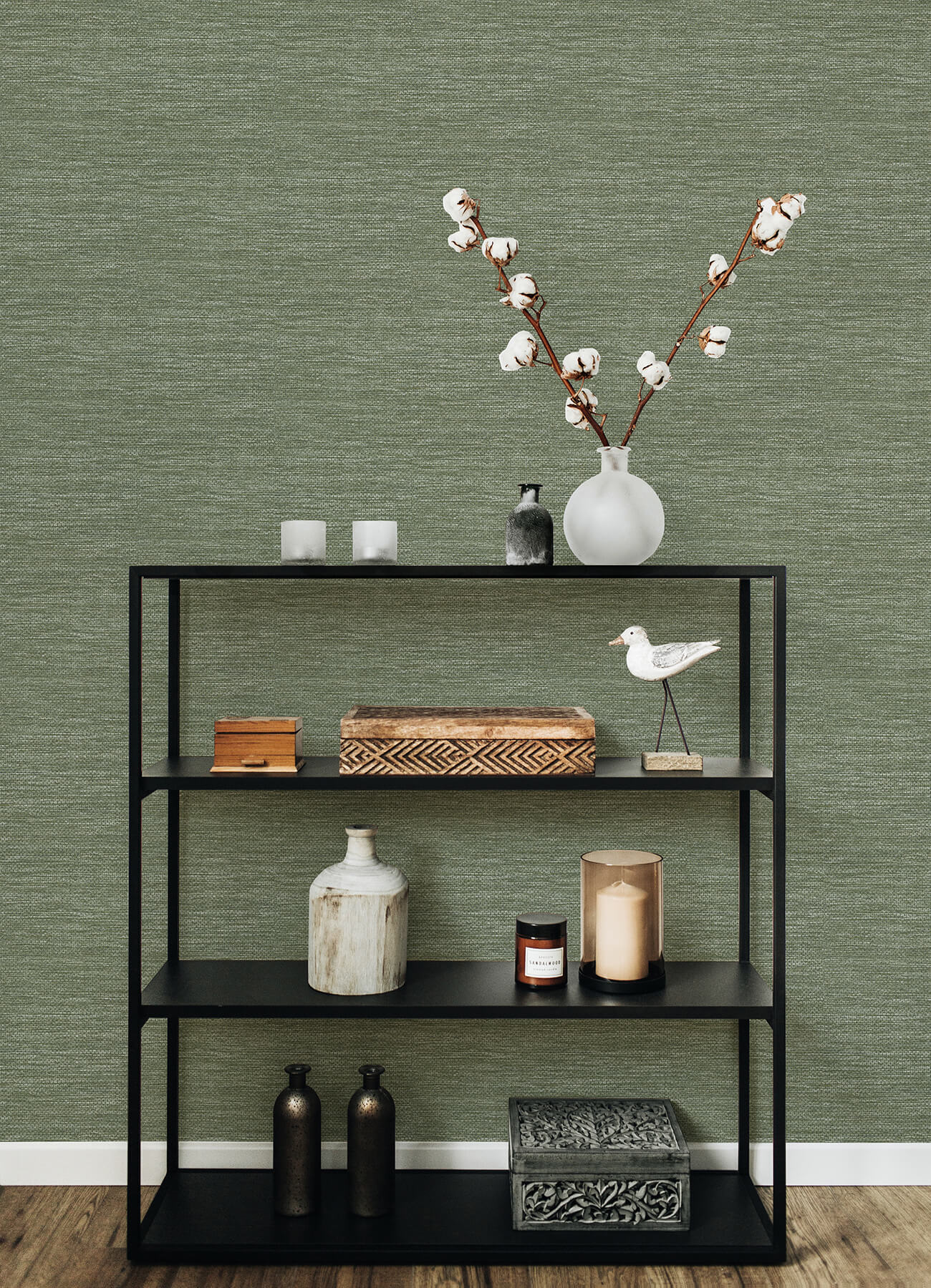 Hannah Malin Faux Grasscloth Wallpaper
