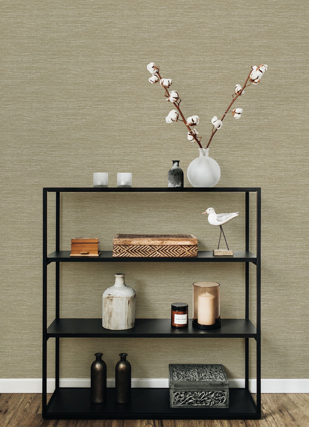 Hannah Malin Faux Grasscloth Wallpaper