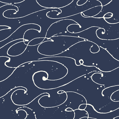 Blue Heron Kuroshio Ocean Wave Wallpaper