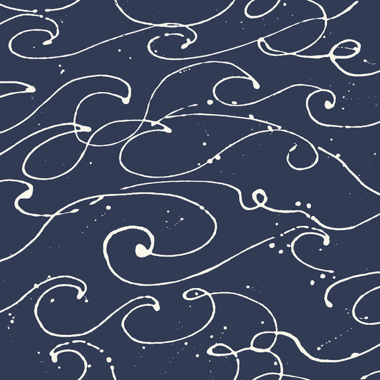 Blue Heron Kuroshio Ocean Wave Wallpaper