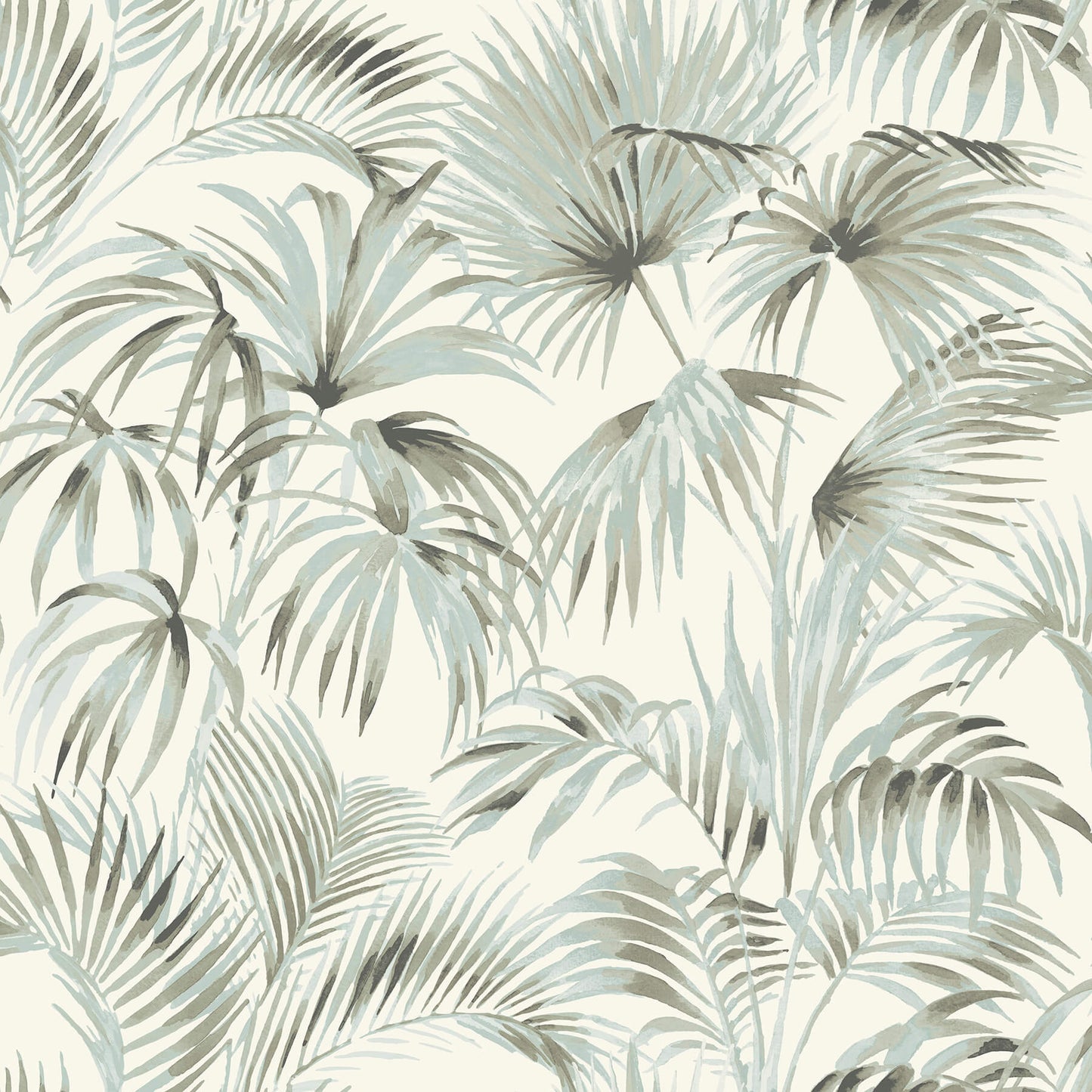 Blue Heron Manaus Palm Frond Wallpaper
